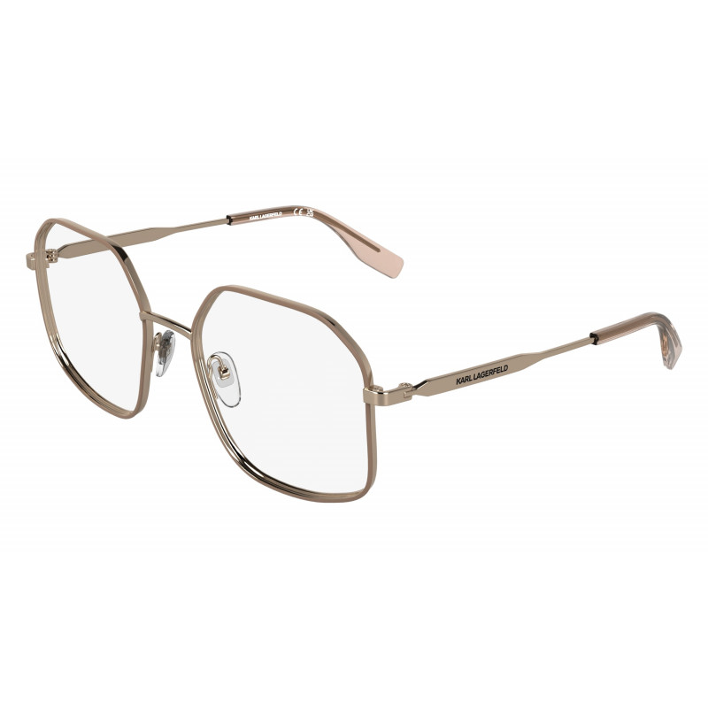 Eyeglasses KARL LAGERFELD KL 371 770 Rose Gold Shiny 56mm