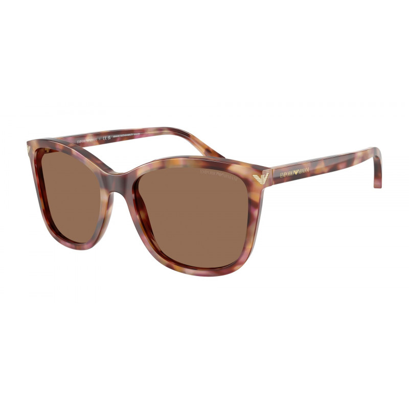 Sunglasses Emporio Armani EA 4060 619673 Shiny Havana Red / Dark Brown Polyamide Standard