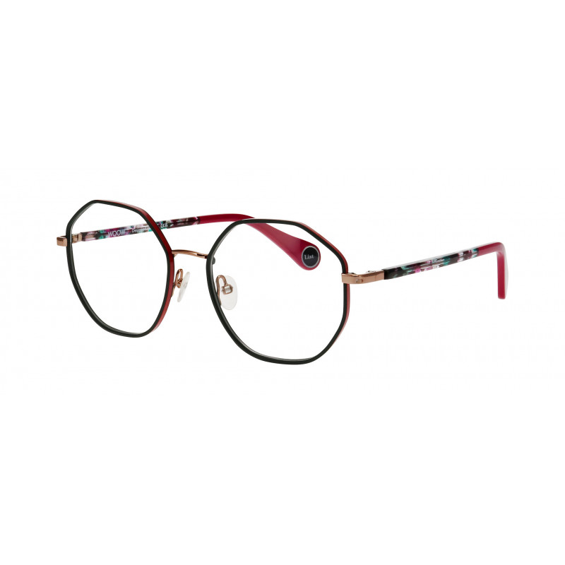 Eyeglasses WOOW PLAY LIST 2 9358 Satin Black / Mat Fluo Green Nosepad