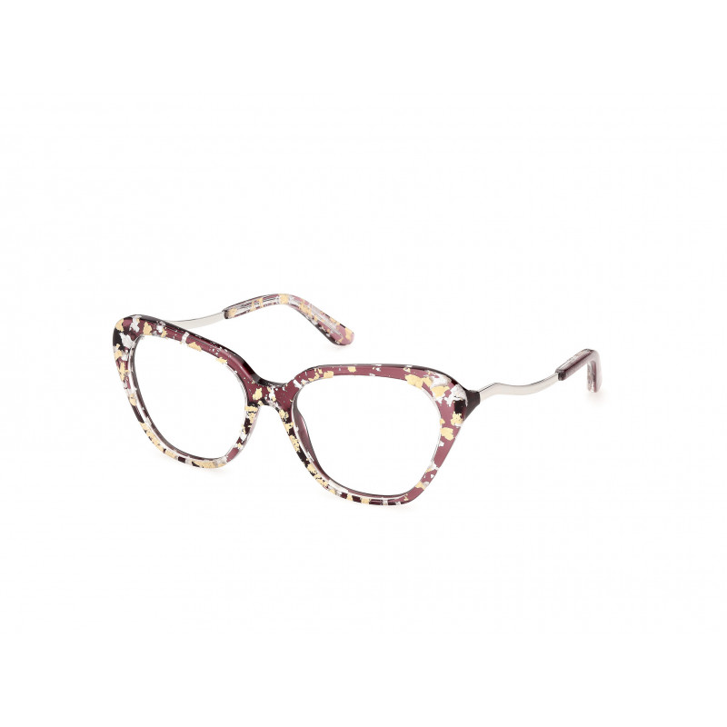 Eyeglasses Guess By Marciano GM 50074 071 Bordeaux/Texture / Shiny Light Ruthenium 54mm