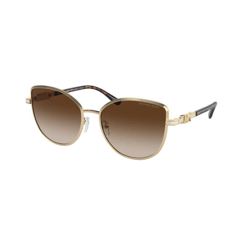 Sunglasses Michael Kors MK 1144 B 101413 Light Gold Shiny / Brown Gradient Policarbonate Standard