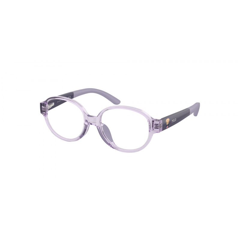 Eyeglasses Polo Prep PP 8552 U 5746 Shiny Transparent Violet / Demo Lens 45mm