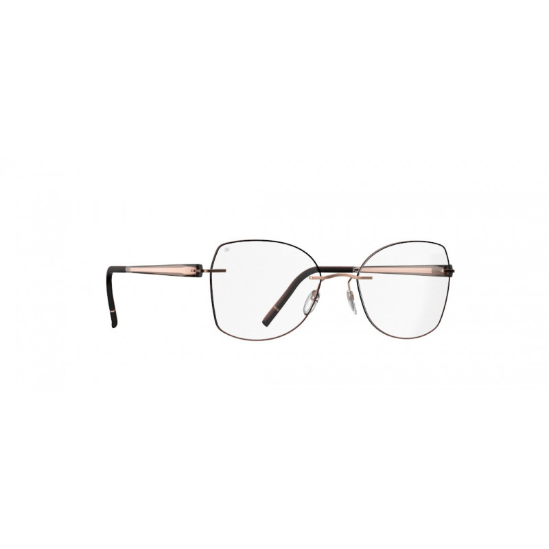 Eyeglasses Silhouette The Sky Color Groove Demo Rimless 5600 3735  Rosewood - Special Glazing 54mm