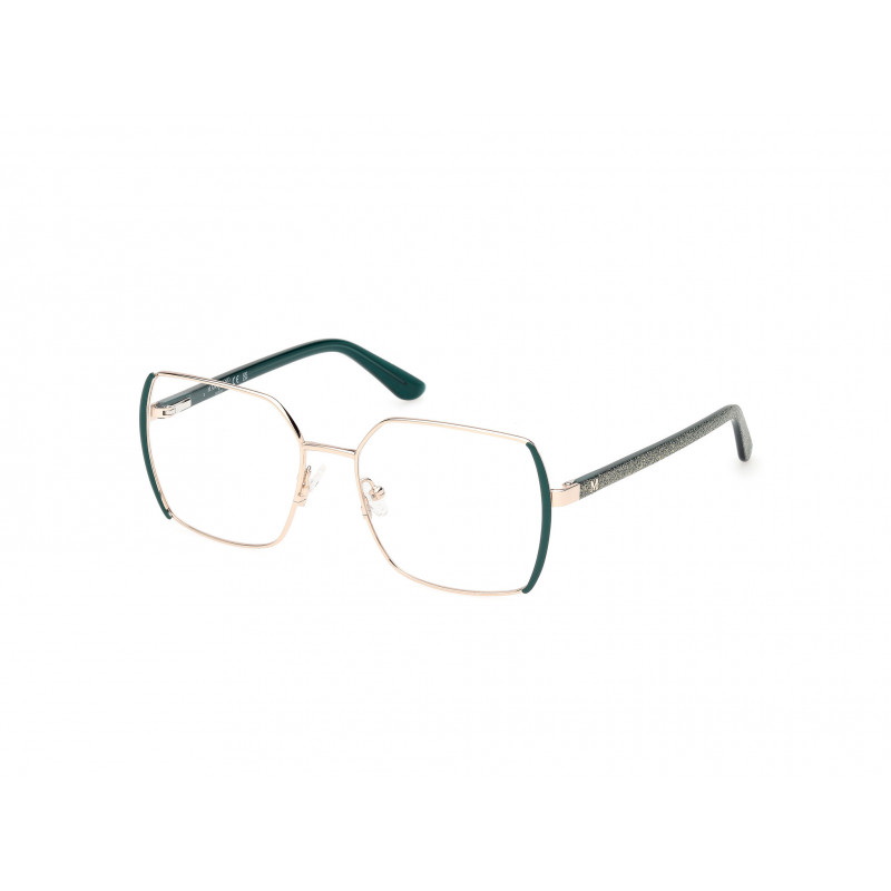 Eyeglasses Guess By Marciano GM 50014 098 Matte Dark Green / Shiny Pale Gold 55mm