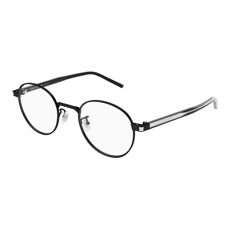 Eyeglasses Saint Laurent SL 848 /J- 001 Black / Transparent Crystal 49mm