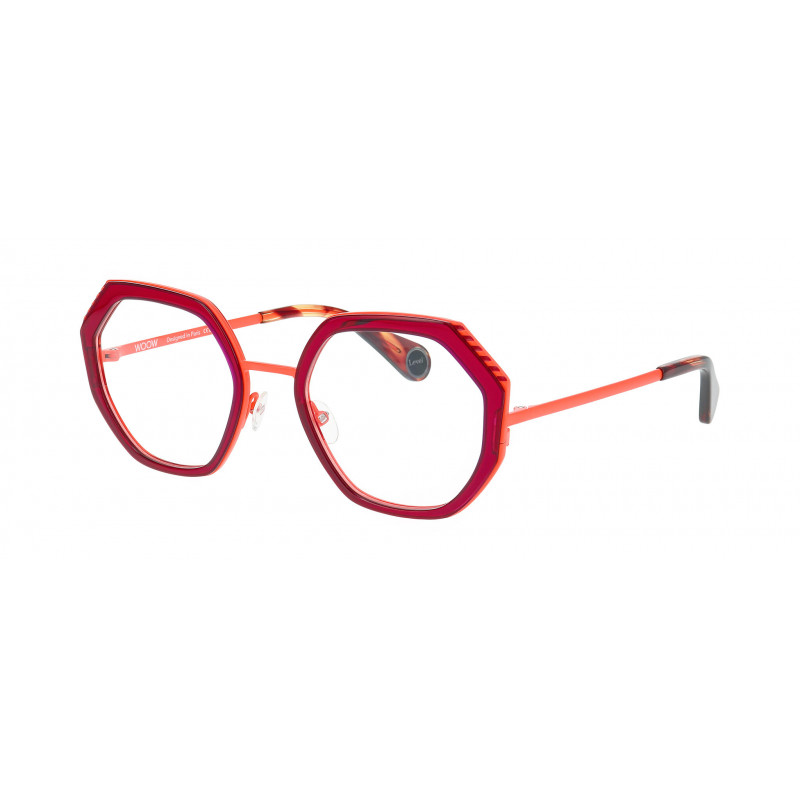 Eyeglasses WOOW NEXT LEVEL 1 2218 Bicolor Red And Pink / Nosepad 51mm