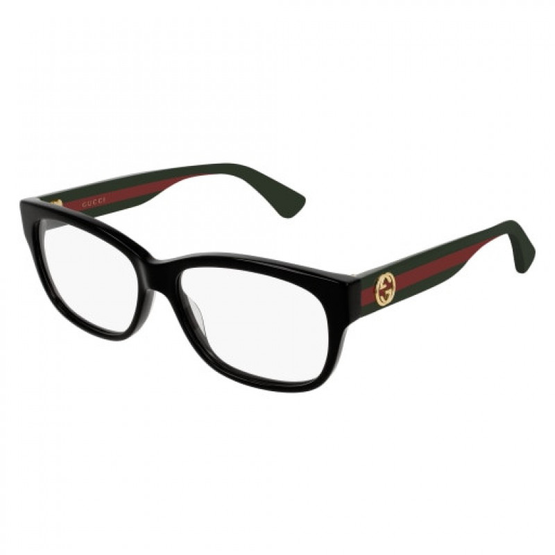 Eyeglasses Gucci GG 0278 O- 011 Black / Transparent Multicolor