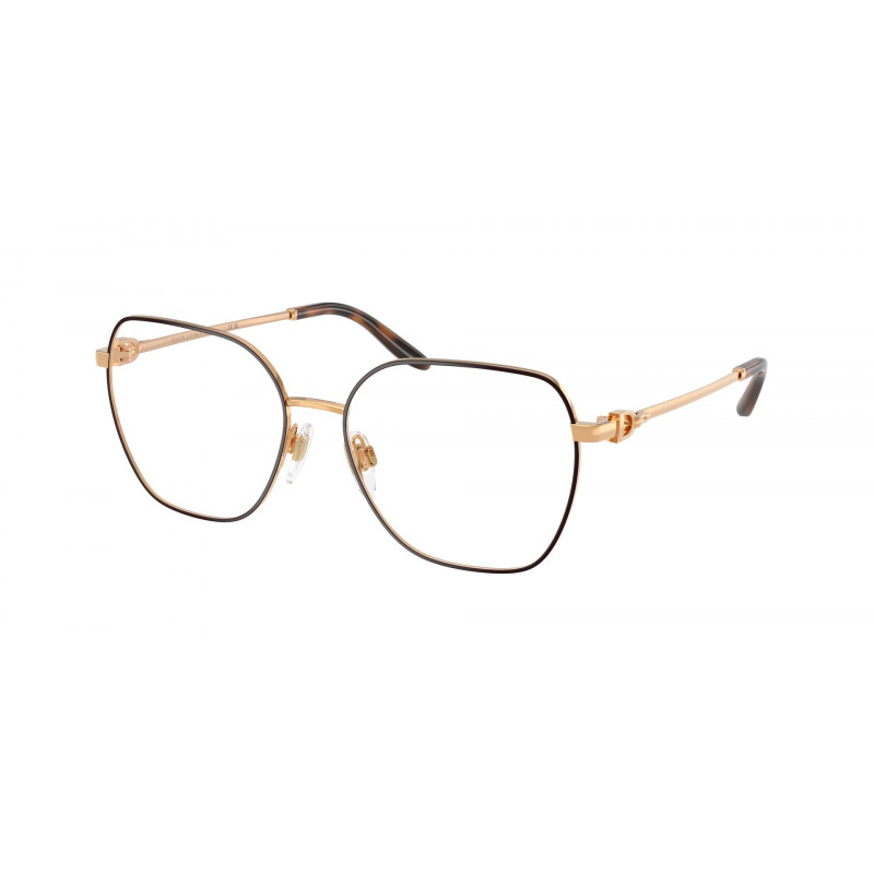 Eyeglasses Ralph Lauren RL 5138 9153 Top Brown/Shiny Antique Gold / Demo Lens 55mm