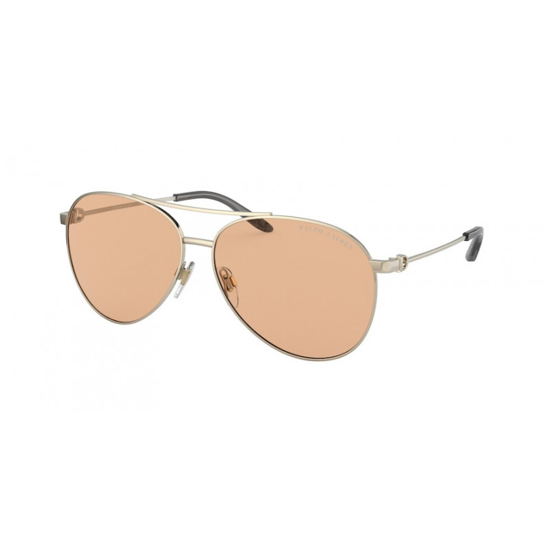 Sunglasses Ralph Lauren RL 7077 9316/3 The Andie Shiny Pale Gold Dark