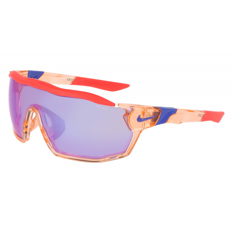 Sunglasses NIKE SHOW X RUSH E DZ 7369 814 Crimson Tint / Road Blue Mir 58mm