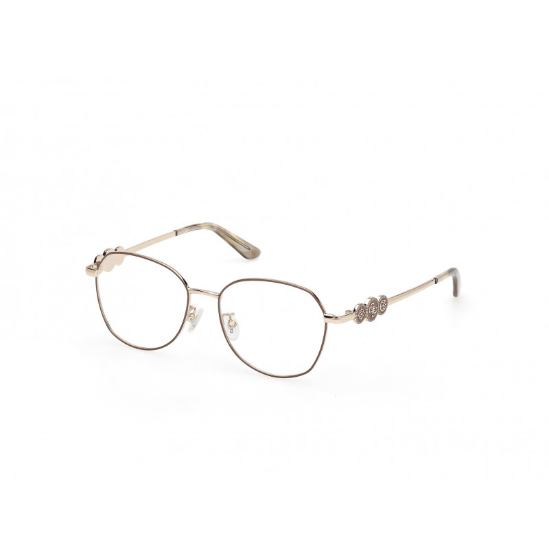 Eyeglasses Guess GU 50256 -D Asian fit 025 Matte Ivory / Shiny Pale Gold 52mm