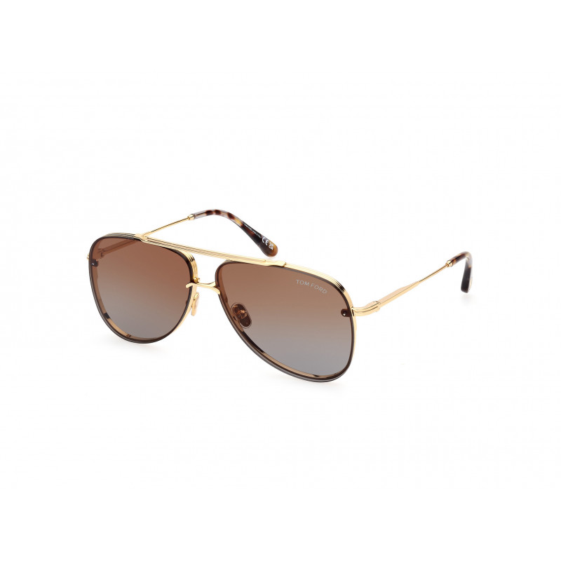 Sunglasses Tom Ford FT 1071 30F Shiny Deep Gold / 62mm