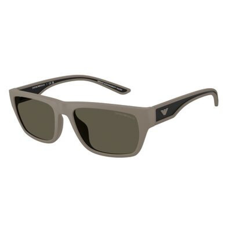 Sunglasses Emporio Armani EA 4267 U 636187 Rubberized Matte Light Brown / Dark Grey Polyamide Standard 57mm