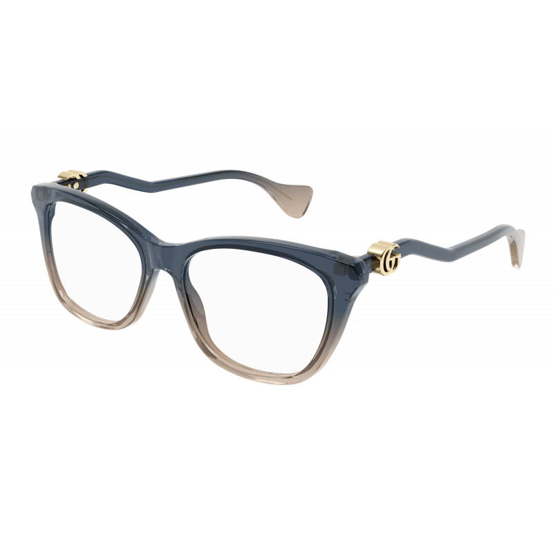 Eyeglasses Gucci GG 1012 O- 002 Blue / Transparent 54mm