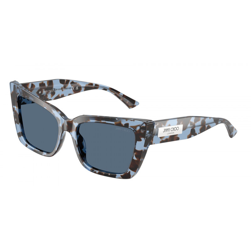 Sunglasses Jimmy Choo JC 5041 506980 Opal Denim Havana / Dark Blue Polyamide Standard 54mm