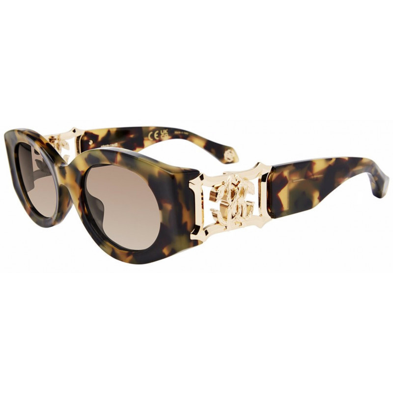 Sunglasses Roberto Cavalli SRC 064 0agg Shiny Vintage Havana