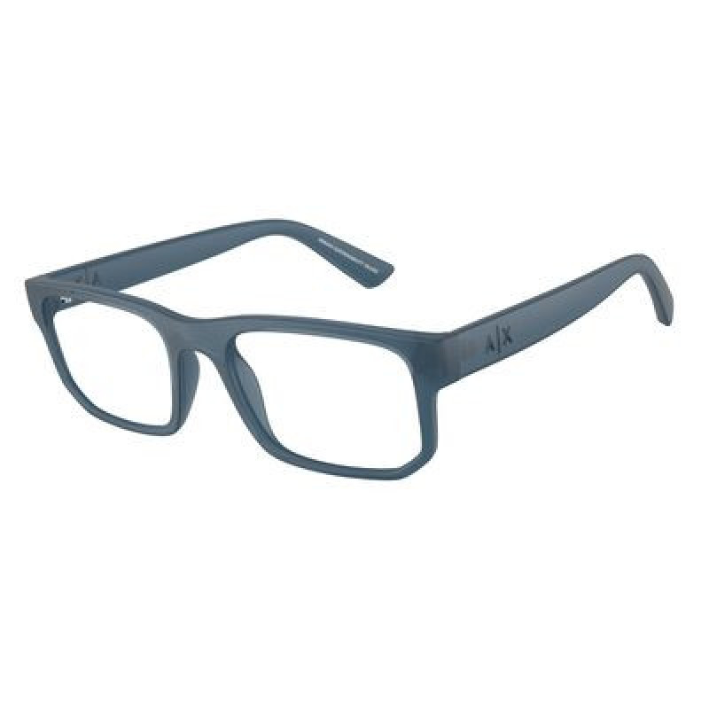 Eyeglasses Armani Exchange AX 3135 8392 Matte Frosted Blue / Demo Lens 54mm