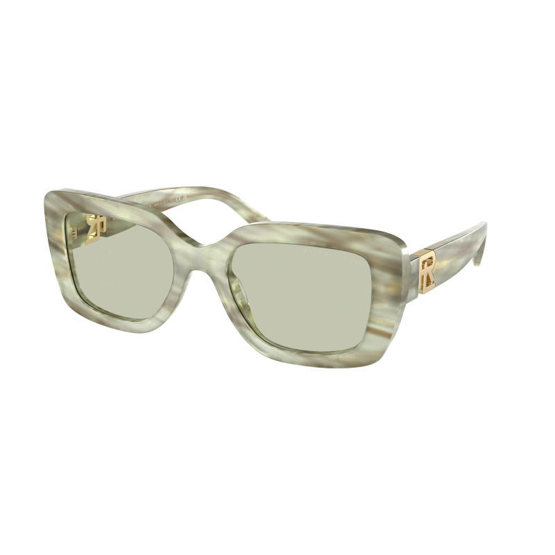 Sunglasses Ralph Lauren RL 8217 U 6109/2 The Nikki Green Oyster Light G 55mm