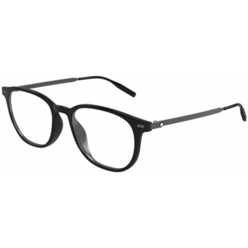Eyeglasses Montblanc MB 0448 OA- 001 Black / Transparent Gunmetal 53mm