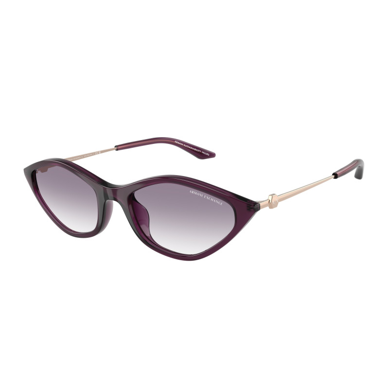 Sunglasses Armani Exchange AX 4152 SU 836979 Opal Purple / Clear Gradient Blue Polyamide Standard