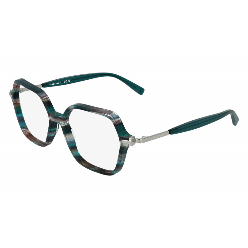 Eyeglasses LONGCHAMP LO 2782 427 Striped Petrol 53mm
