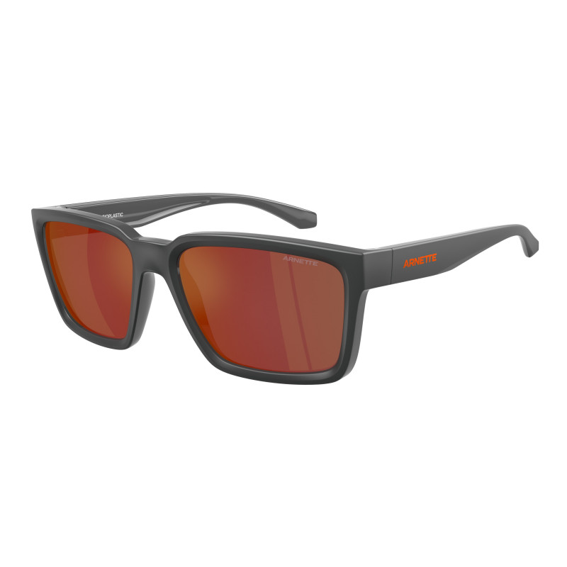 Sunglasses Arnette AN 4346 28706Q Medioum Grey Top Matte/Shiny / Mirror Orange/Yellow Policarbonate Standard 57mm