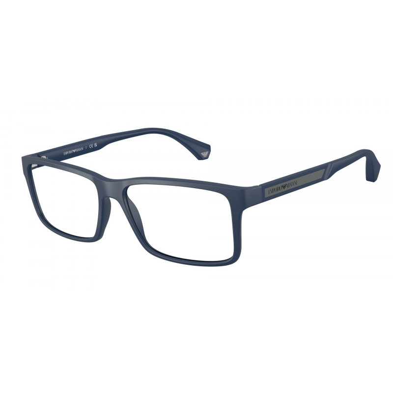 Eyeglasses Emporio Armani EA 3038 6185 Matte Blue Demo Lens 54mm
