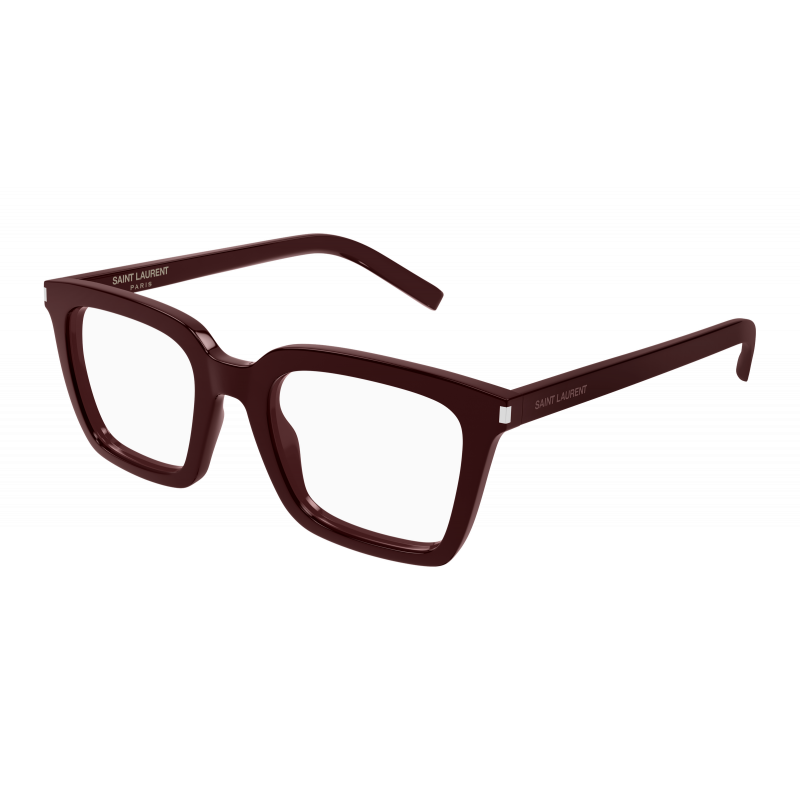 Eyeglasses Saint Laurent SL 167 - 008 Burgundy / Transparent 50mm