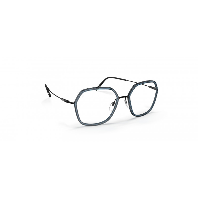 Eyeglasses Silhouette Dynamics Colorwave Contour 4569 9040 Black Denim 52mm