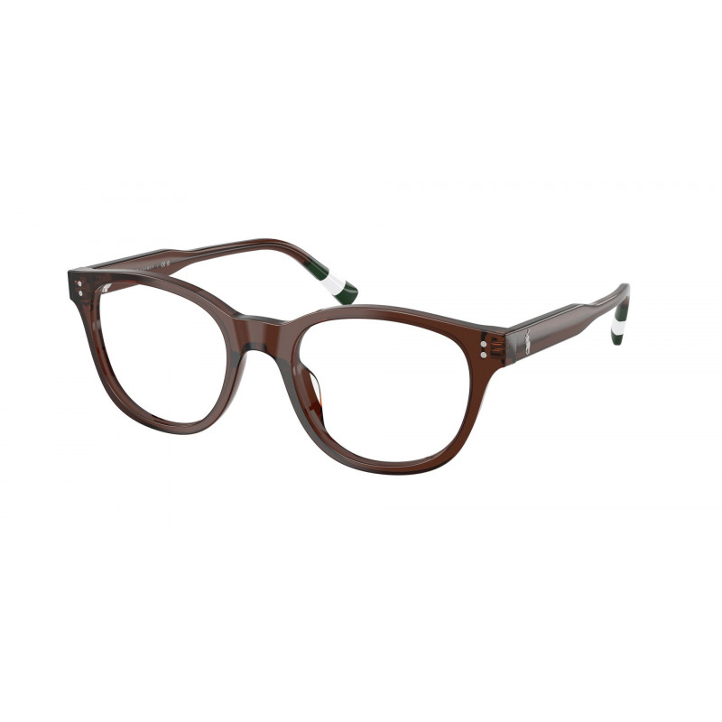 Eyeglasses Polo PH 2303 U 6315 Shiny Transparent Brown / Demo 52mm