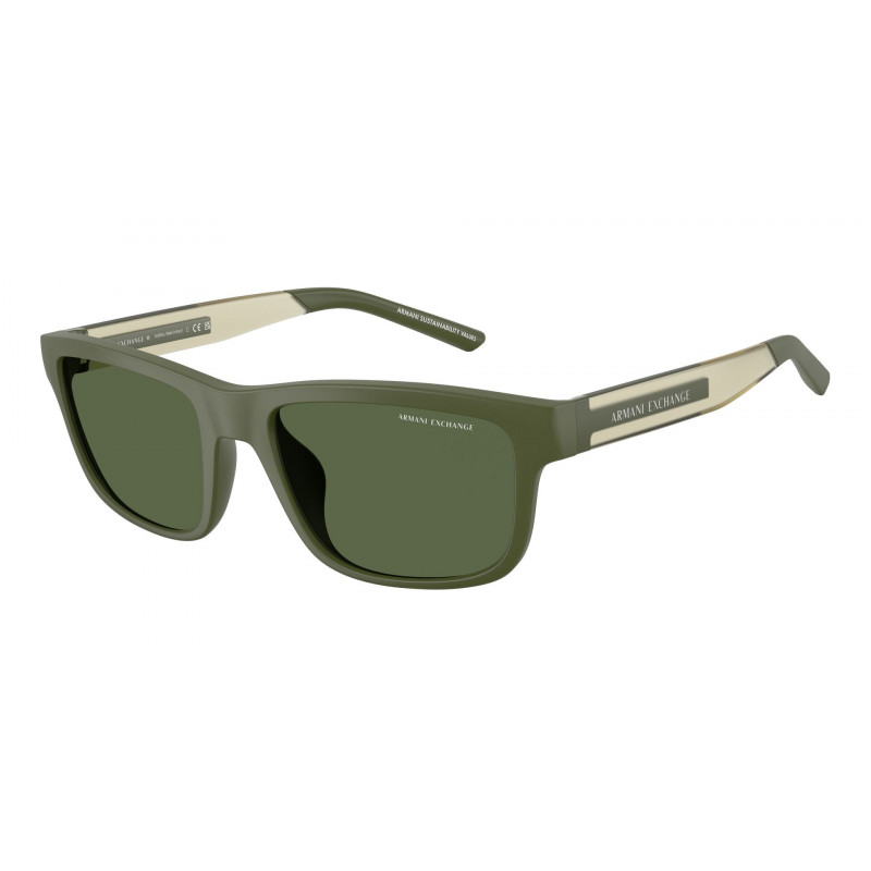 Sunglasses Armani Exchange AX 4169 SU 840371 Matte Green / Dark Polyamide Standard 55mm