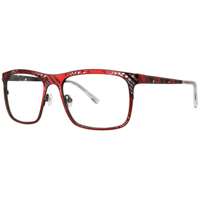 Eyeglasses Jhane Barnes Skew Lines Brick/Gunmetal