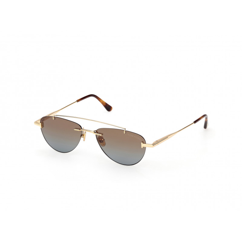 Sunglasses Tom Ford FT 1356 30F Shiny Deep Gold / 55mm