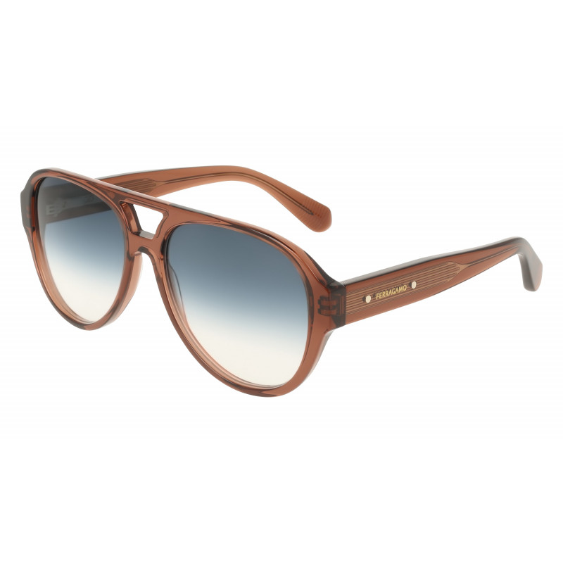 Sunglasses FERRAGAMO SF 2147 S 232 Transparent Brown 58mm