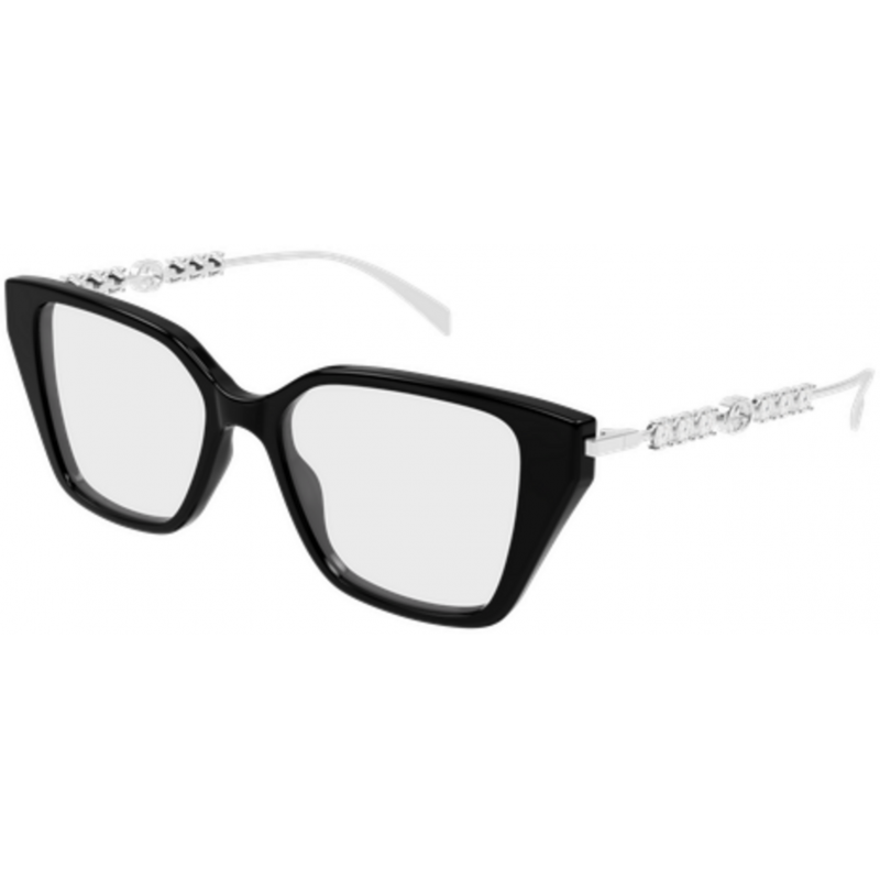 Eyeglasses Gucci GG 1969 O- 002 Black / Transparent Silver 51mm