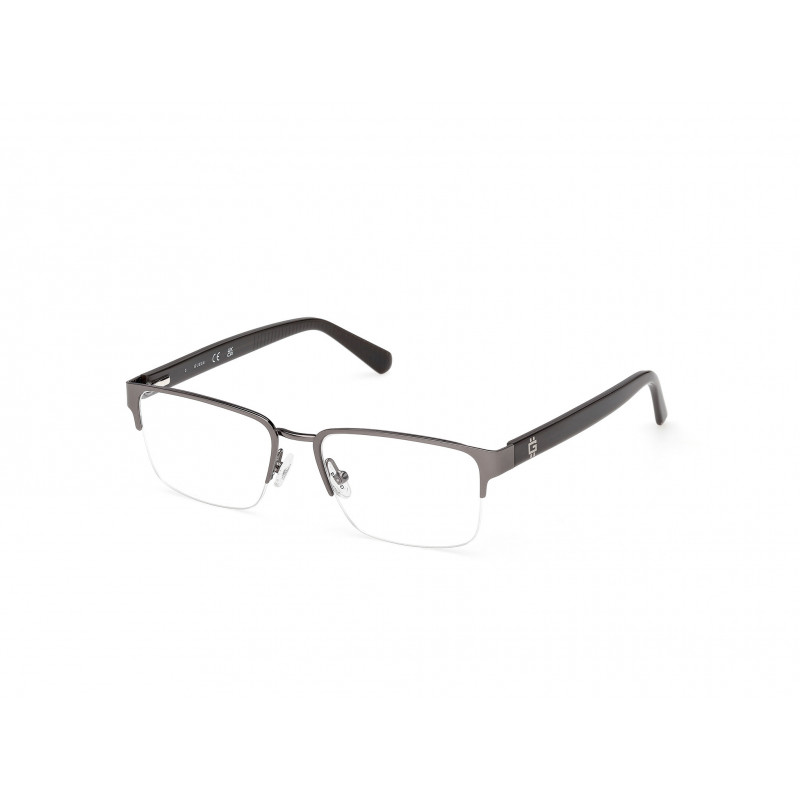 Eyeglasses Guess GU 50326 009 Matte Gunmetal / Shiny Dark Green 53mm