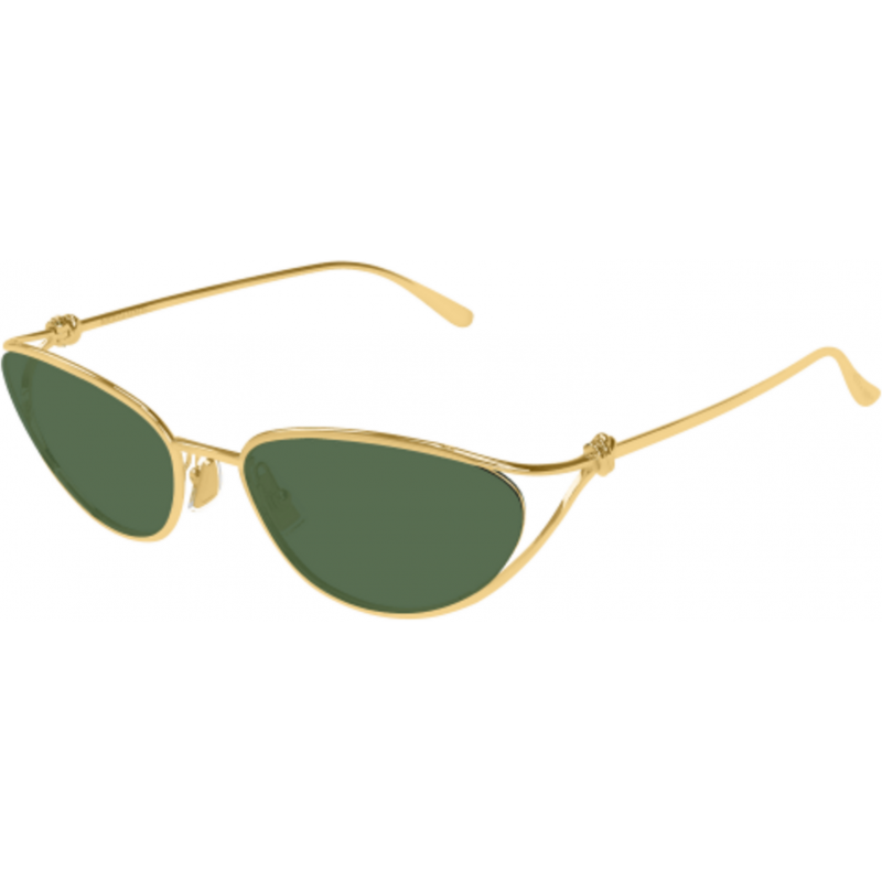 Sunglasses Bottega Veneta BV 1330 S- 004 Gold / Green 57mm