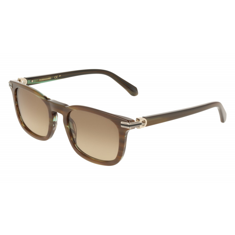 Sunglasses FERRAGAMO SF 2120 S 208 Brown Horn 53mm