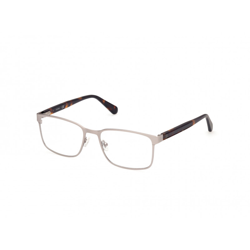Eyeglasses Guess GU 50045 010 Shiny Antiqued  Light Nickeltin / Dark Havana 55mm
