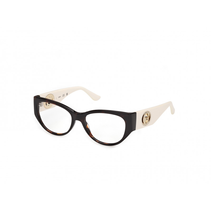 Eyeglasses Guess GU 50351 052 Dark Havana / Shiny Ivory 52mm