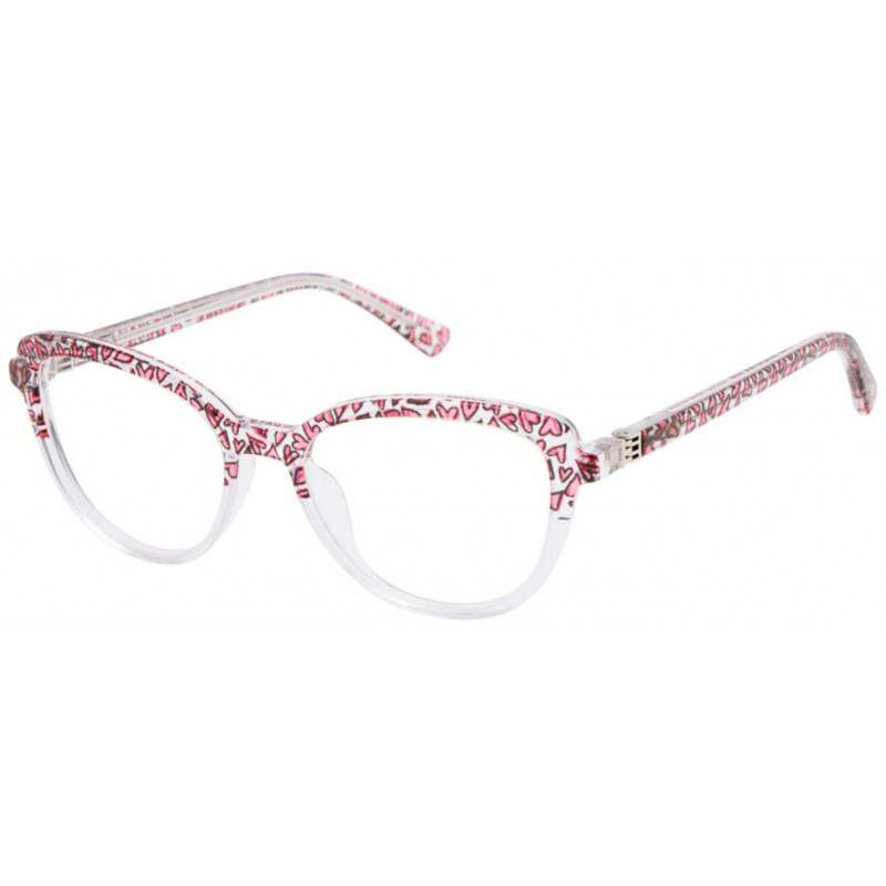 Eyeglasses Nicole Miller WICKED C01 Pink Hearts 50mm
