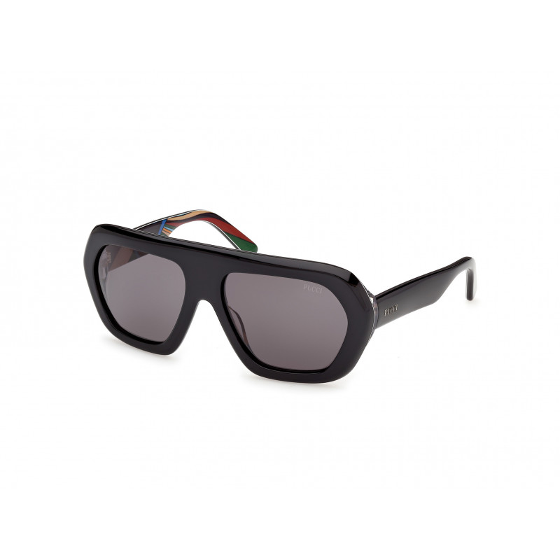 Sunglasses Emilio Pucci EP 0252 05A Black/Texture / 58mm