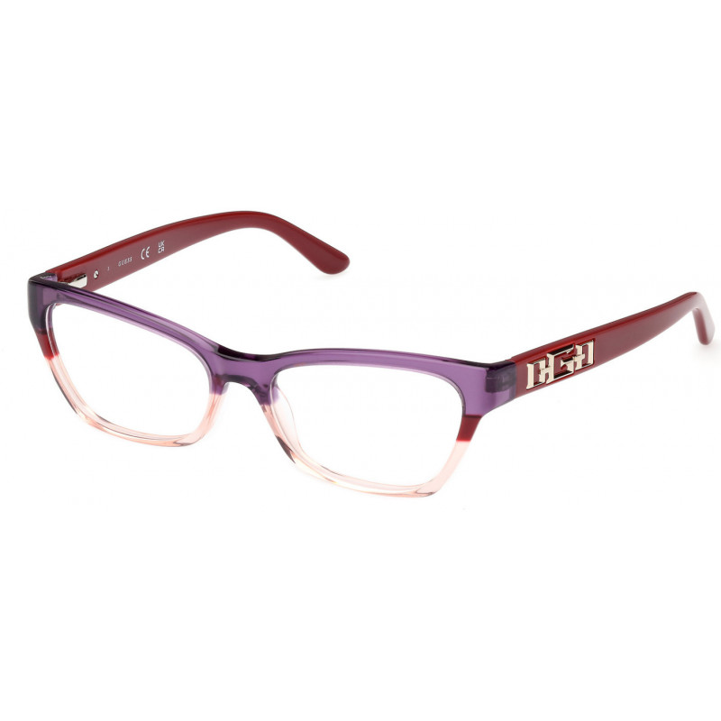 Eyeglasses Guess GU 2979 071 Bordeaux/Striped / Bordeaux/Monocolor