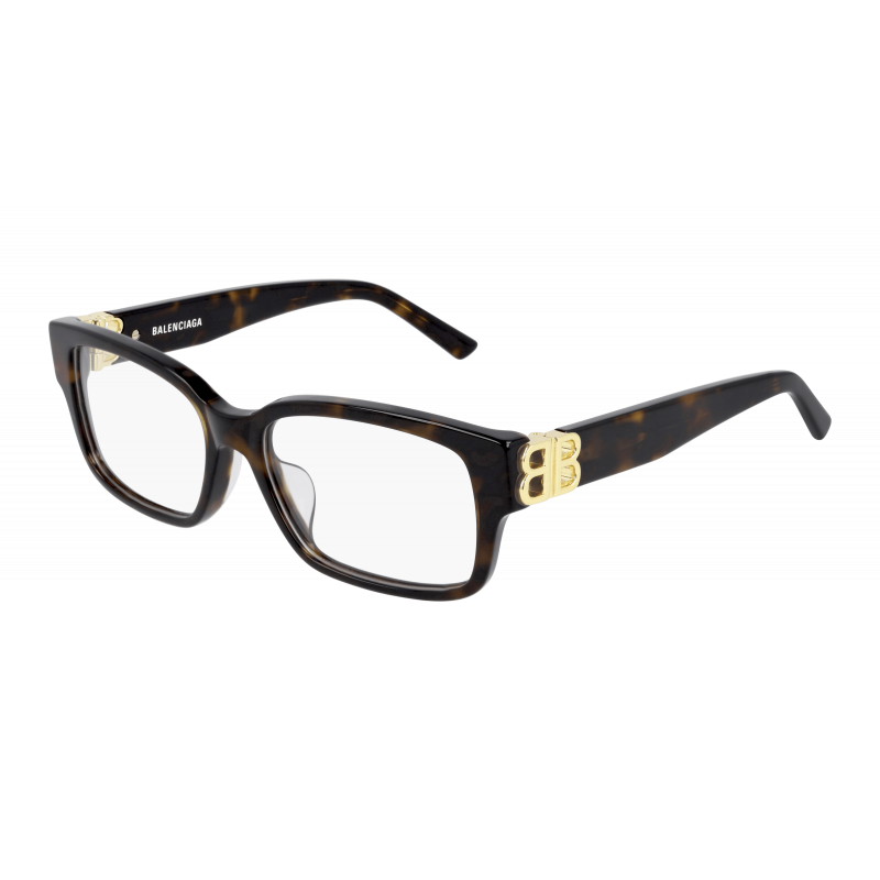Eyeglasses Balenciaga BB 0105 O- 002 Havana / Transparent Gold 54mm