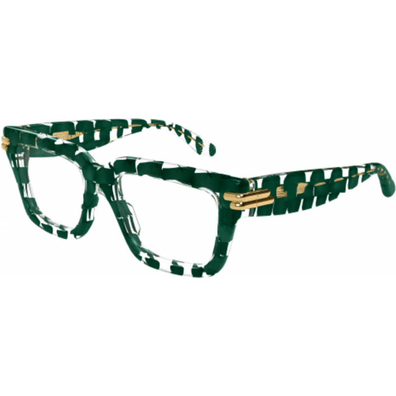 Eyeglasses Bottega Veneta BV 1324 O- 004 Green / Transparent 53mm