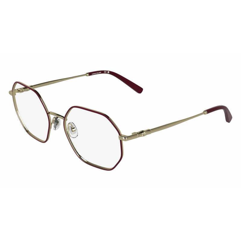 Eyeglasses LONGCHAMP LO 2186 736 Gold/Burgundy 51mm