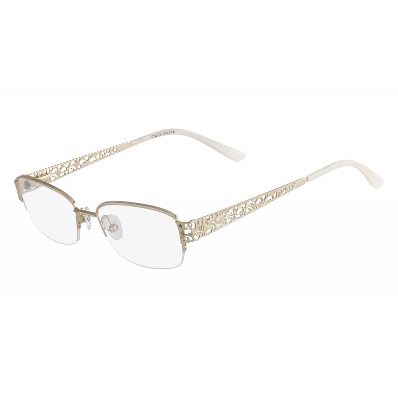 Eyeglasses MARCHON TRES JOLIE 160 N 710 Shiny Gold 52mm