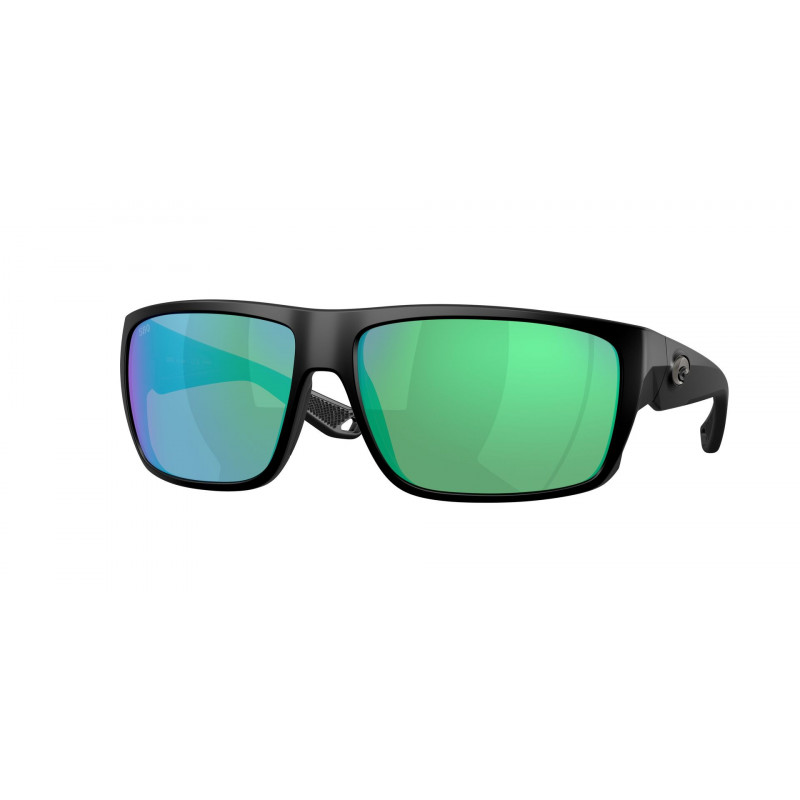 Sunglasses Costa Del Mar 6 S 9129 912903 Matte Black / Green Mirror 580g Crystal Polarized