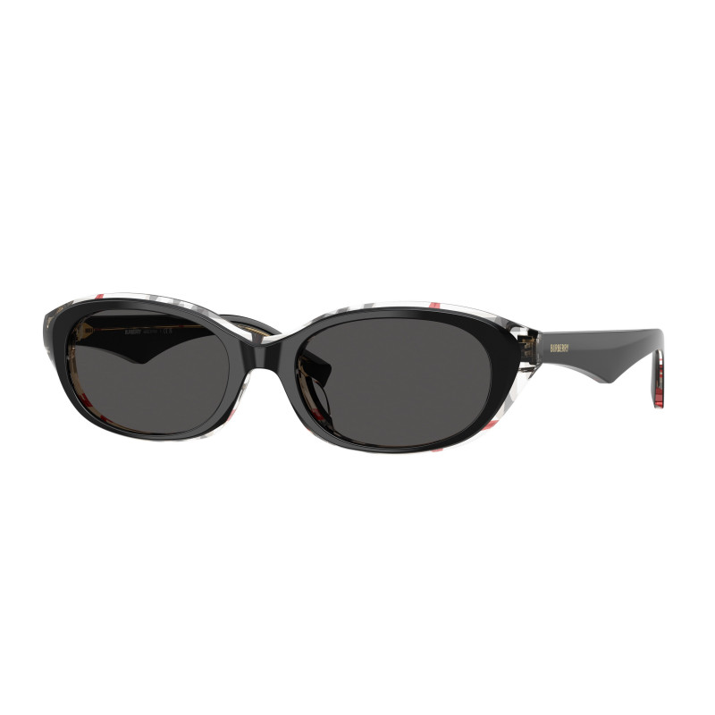 Sunglasses Burberry BE 4447 D 412187 Top Black Vintage Check / Dark Grey Polyamide Standard 55mm