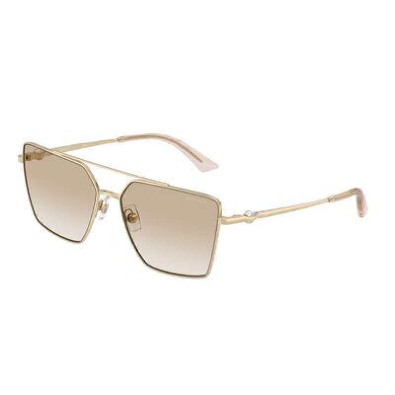 Sunglasses Jimmy Choo JC 4016 HB 300611 Pale Gold / Neutral Gradient Light Grey Polyamide Standard 58mm